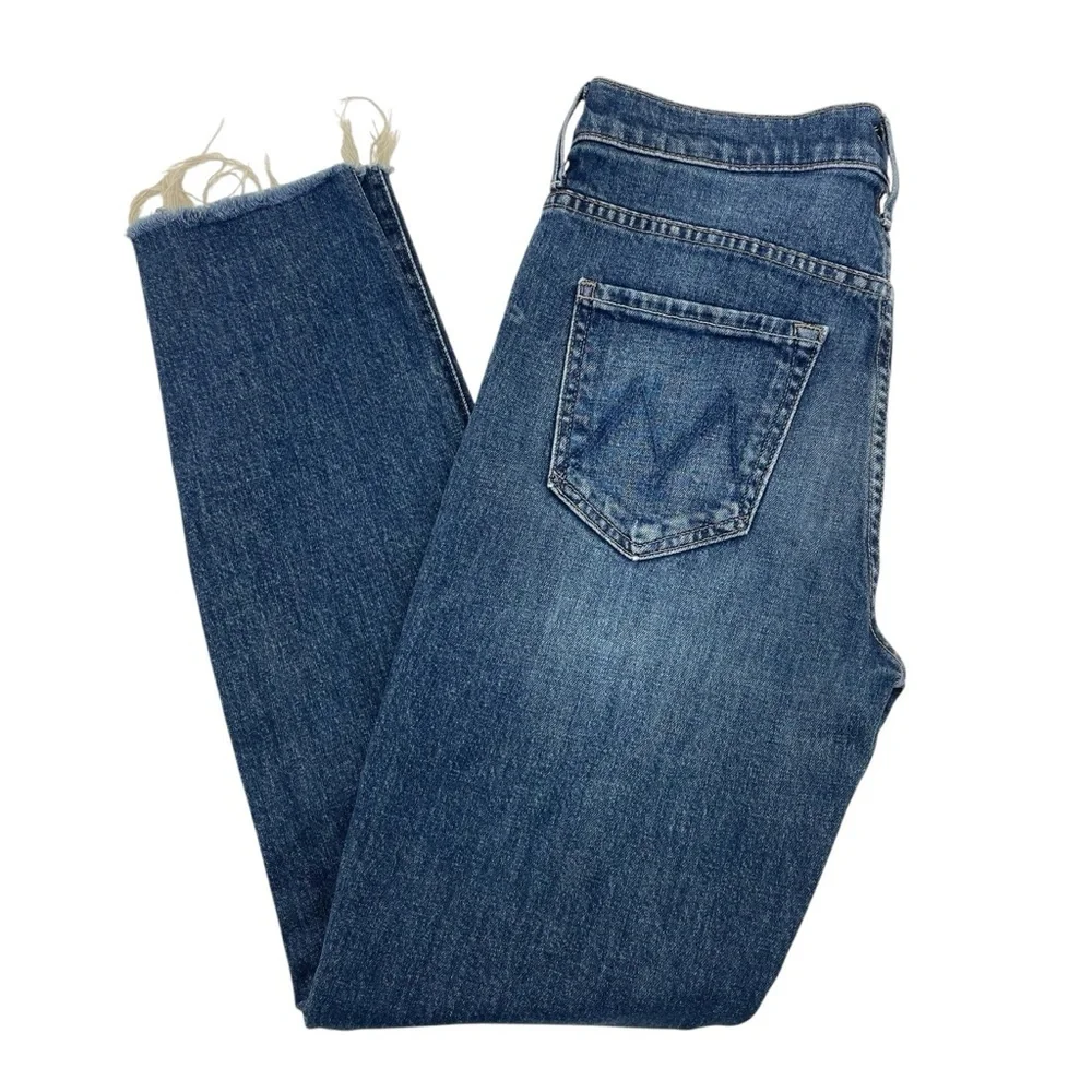 MOTHER The Stunner Fray Jeans 27 Blue